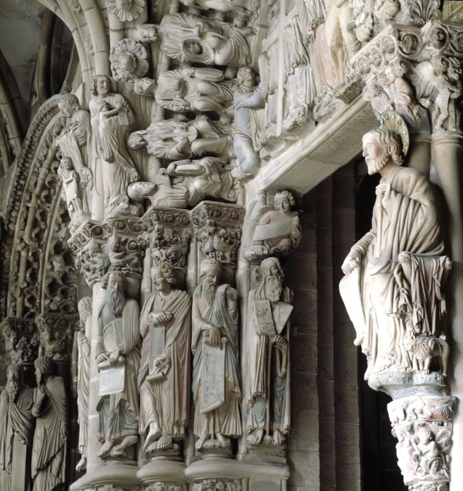 Pórtico de la Gloria: escultura teológica en la Catedral de Santiago" 📎 portico-gloria